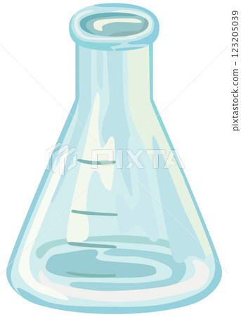 Erlenmeyer flask illustration laboratory equipment vector material Erlenmeyer flask illustration laboratory equipment vector material 123205039