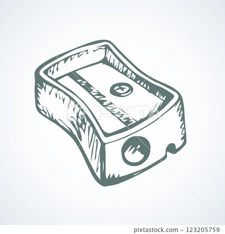 Pencil sharpener. Vector drawing Pencil sharpener. Vector drawing 123205759