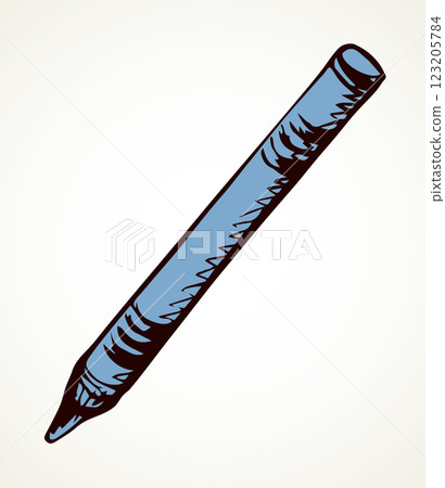 Crayon. Vector drawing icon sign 123205784