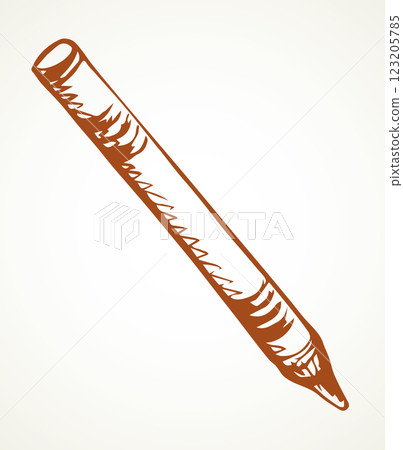 Crayon. Vector drawing icon sign 123205785