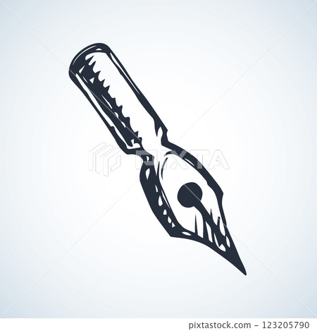 Tip of pen. Vector drawing Tip of pen. Vector drawing 123205790