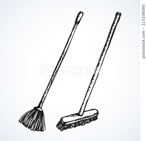 Broom. Vector drawing Broom. Vector drawing 123206080