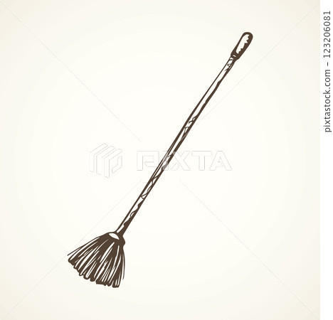 Broom. Vector drawing Broom. Vector drawing 123206081