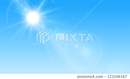 Background illustration of sunlight in the sky_16:9 123206167