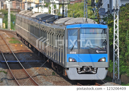 Odakyu Odawara Line Hadano-Shin-Matsuda Odakyu 4000 series 4555 train Odakyu Odawara Line Hadano-Shin-Matsuda Odakyu 4000 series 4555 train 123206409