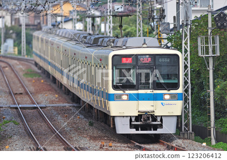 Odakyu Odawara Line Hadano-Shin-Matsuda Odakyu 8000 series 8552 train Odakyu Odawara Line Hadano-Shin-Matsuda Odakyu 8000 series 8552 train 123206412
