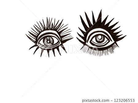 眼睛（自由、抽象、個性、混亂） 視覺藝術 123206553