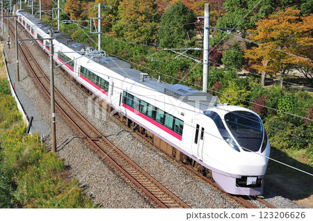 常磐線 赤塚偕樂園 JR東日本 E657系 K9編組 (勝田) 超級日立 123206626