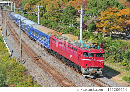Joban Line Akatsuka-Kairakuen JR East EF81-138 (Tabata) + 24 series (Aomori) Akita de Night 123206634