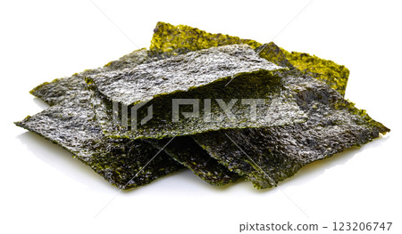 Nori seaweed. White background. 123206747