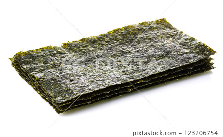Nori seaweed. White background. 123206754