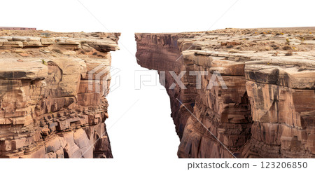 Canyon with Gap Between Two Sides 123206850