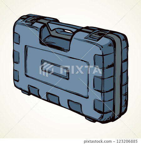 Suitcase for tools. Vector drawing Suitcase for tools. Vector drawing 123206885