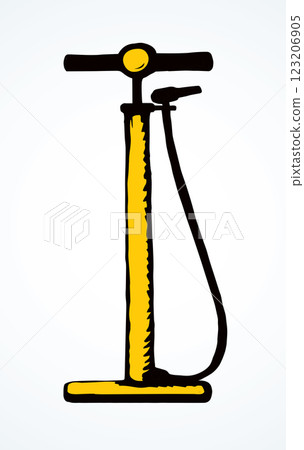 Hand pump. Vector drawing 123206905