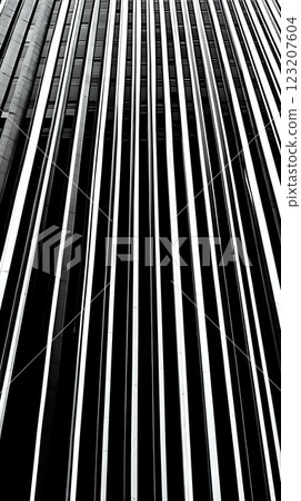 Monochrome architecture displaying vertical lines and concrete texture 123207604