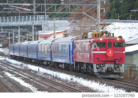 江差線、茂邊路、JR 北海道、ED79-14（青函）+ 24 系列（青森）、Yuzuru 123207760