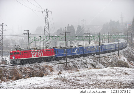 Joetsu Line Echigo Yuzawa-Ishiuchi JR East EF81-95 (Tabata) + 24 series (Oku) + EF64-38 (Takasaki) 123207812