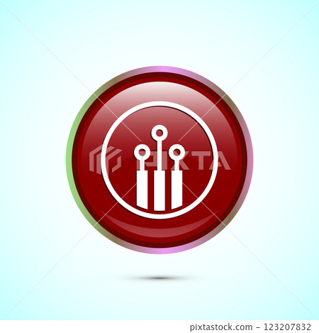 Fiber optic cable icon design illustration. Electric wire sign, digital internet, Button design Fiber optic cable icon design illustration. Electric wire sign, digital internet, Button design 123207832
