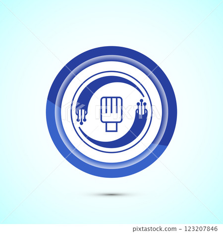 Fiber optic cable icon design illustration. Electric wire sign, digital internet, Button design Fiber optic cable icon design illustration. Electric wire sign, digital internet, Button design 123207846