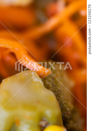 background of carrot salad in korean style background of carrot salad in korean style 123208276
