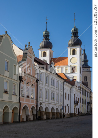 Historical centre of the town Telc, Czech republic 123208357