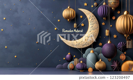 Ramadan Mubarak Celebration 123208497