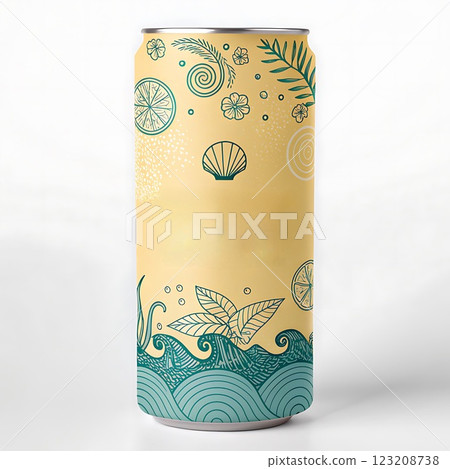 Beach-Inspired Beverage Can Design Beach-Inspired Beverage Can Design 123208738