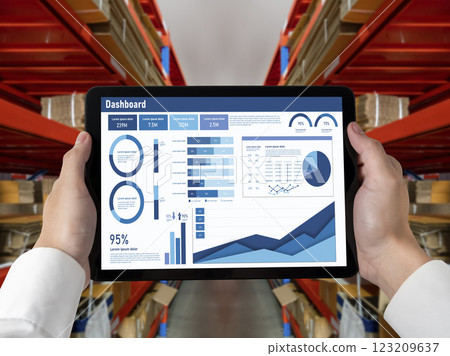 Business data dashboard provide business intelligence analytic snugly 123209637