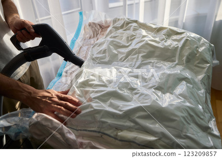 Vacuum Sealing Clothes Effectively for Storage, Preservation, and Space Saving Solutions Vacuum Sealing Clothes Effectively for Storage, Preservation, and Space Saving Solutions 123209857