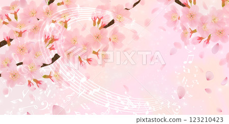 盛開的櫻花背景素材 盛開的櫻花背景素材 123210423