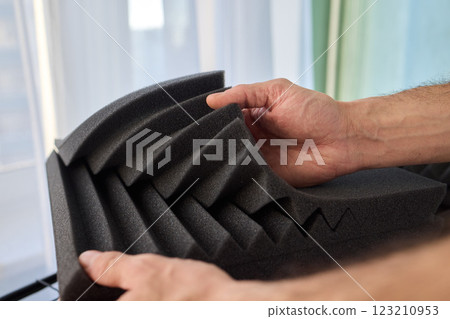 Acoustic Foam Panel specifically designed for effective Soundproofing and Treatment solutions 123210953