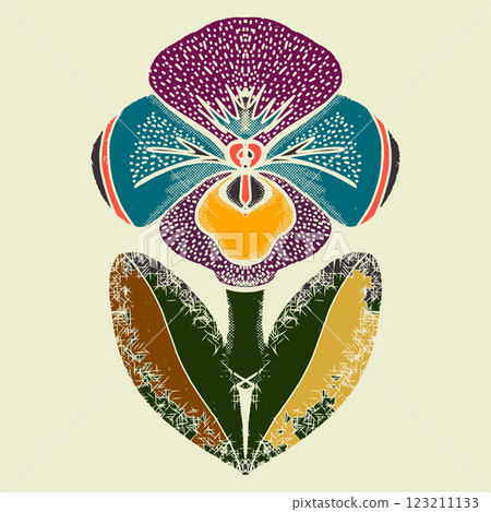 floral background with flowers 123211133