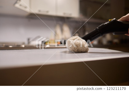 Achieving Efficient and Thorough Cleaning with a Steam Cleaner in a Modern Kitchen Setting Achieving Efficient and Thorough Cleaning with a Steam Cleaner in a Modern Kitchen Setting 123211170