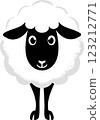 Cartoon vector sheep drawn Logo 123212771