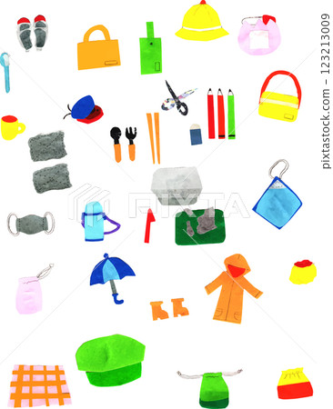 育兒用品、幼兒園用品拼貼圖標剪裁 123213009
