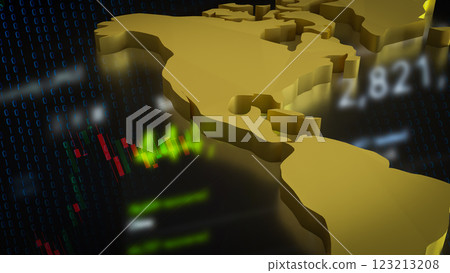The Gold world map for education or Business concept 3d Rendering. The Gold world map for education or Business concept 3d Rendering. 123213208