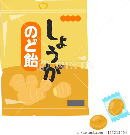Bag of ginger lozenges 123213464