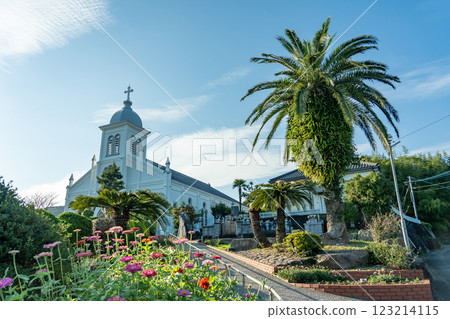Oe Church, Amakusa City, Kumamoto Prefecture, the earliest church built in Amakusa after the lifting of the ban on Christianity 123214115