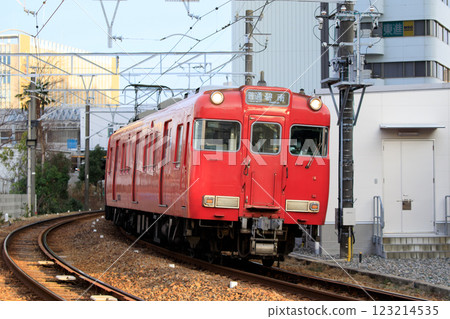 Meitetsu 6000 series train running near Kariya Station Meitetsu 6000 series train running near Kariya Station 123214535