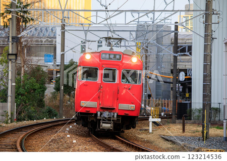 Meitetsu 6000 series train running near Kariya Station 123214536
