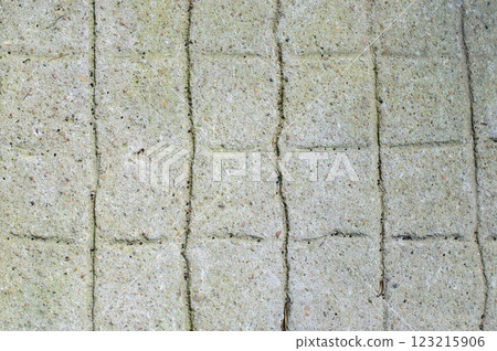Textured concrete surface with linear patterns 123215906