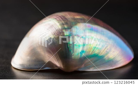 美麗的彩虹色珍珠母貝 3 123216045