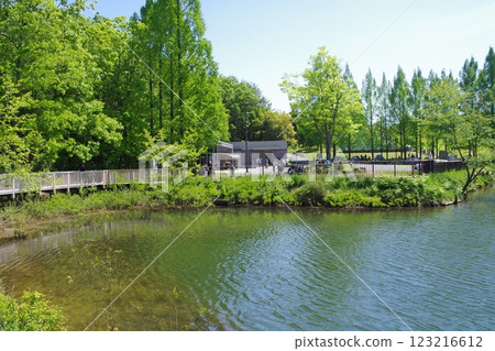 View of Kunikane Pond in Bihoku Hills Park View of Kunikane Pond in Bihoku Hills Park 123216612