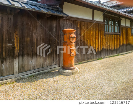 充滿昭和復古氣息的郵筒街景 充滿昭和復古氣息的郵筒街景 123216717