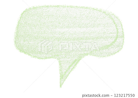 Separate green speech bubble on transparent background 123217550