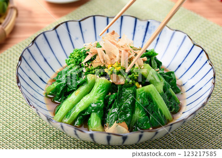 春天的味道:油菜花配芥菜 春天的味道:油菜花配芥菜 123217585