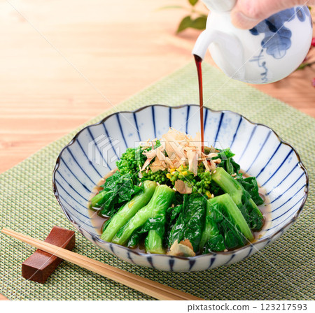 春天的味道:油菜花配芥菜 春天的味道:油菜花配芥菜 123217593