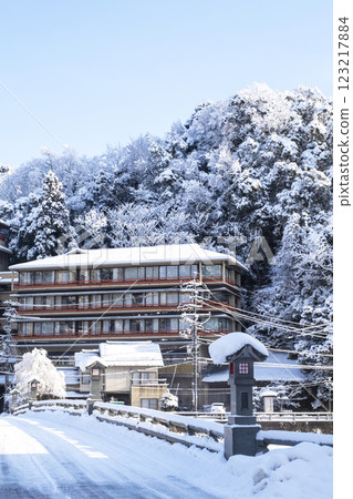 三朝溫泉雪景 123217884