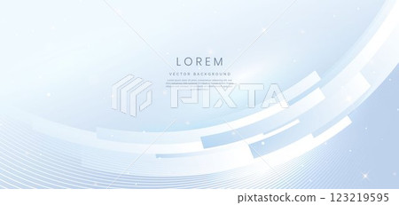 Modern technology geometric curved lines design on white background. Modern technology geometric curved lines design on white background. 123219595