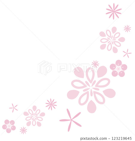 Many ephemeral pink flowers 123219645